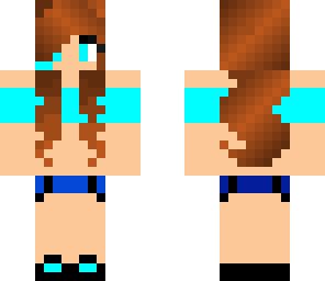 cute girl turquoise
