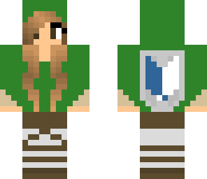 meh as a scout from attack on titan