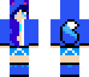 blue wolf girl