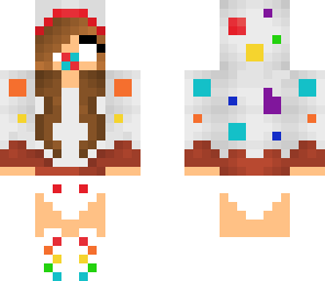 baby herobrine cake girl