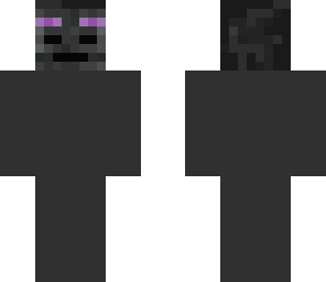 endermen is wearing wither skeleton