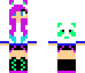 rainbow panda girl