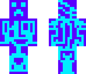 the blue and light blue creeper