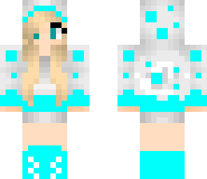 blue cake girl