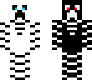double faced creeper white-black
