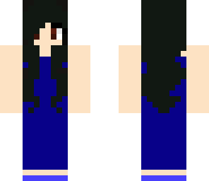 girl with blue dress