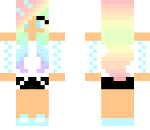 rainbow hair girl