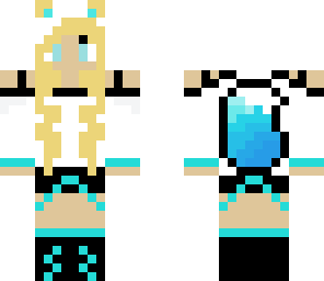 a blue wolf girl