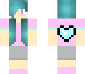 kinda cute heart girl