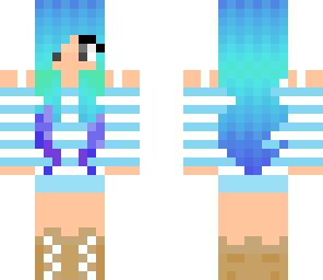 blue hippo girl by nyancrafter_