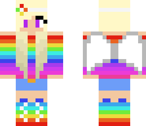rainbow girl with wings