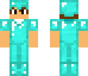 boy with diamond armour