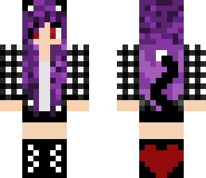 purple cat girl