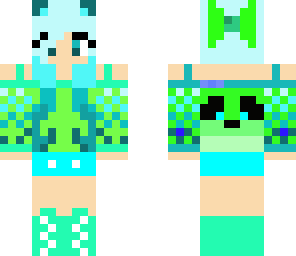 blue panda girl