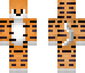 orange tiger skin