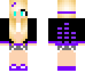 purple cool girl