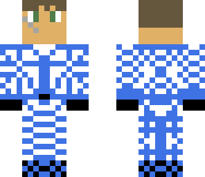 blue and white clean skin
