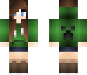 creeper girl with hood