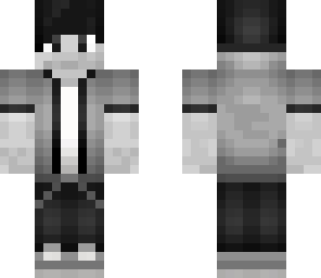 black and white