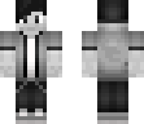 black and white