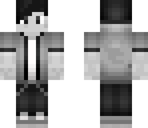 black and white