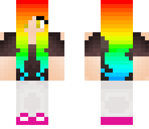 rainbow hair girl
