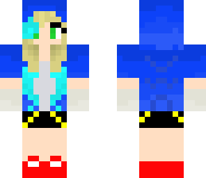 girl with sonic the hedgehog jacket