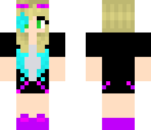 girl with enderman jacket