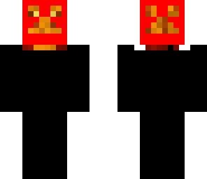 red creeper head with black body