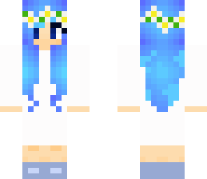blue haired girl
