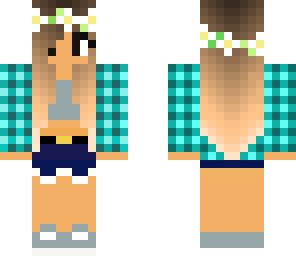 girl with plaid shirt