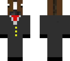 horse in a suit