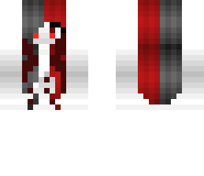 black and red haired ghost girl costume