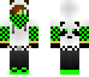 green panda boy
