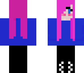 cute pink haired girl