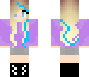blue striped hair