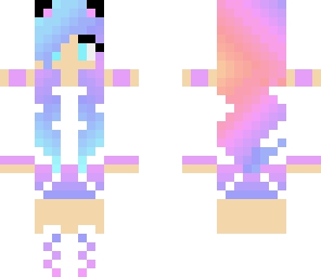 rainbow music cat girl