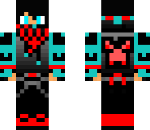 red and blue creeper hoodie