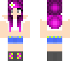 purple hair girl