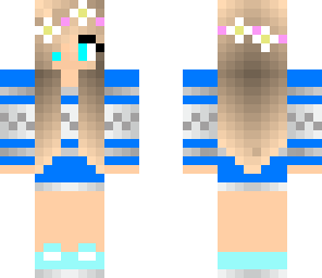 blue winter girl