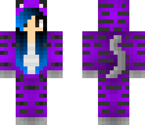 purple tiger girl