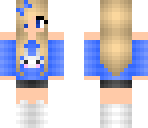 blue bunny girl - bunny series