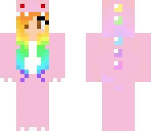 pink rainbow dino