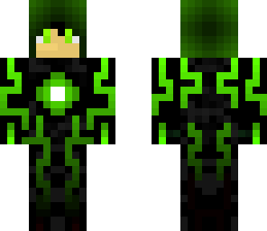 hooded green tron