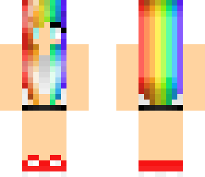 rainbow hair girl