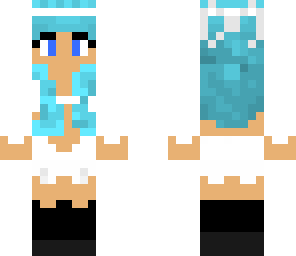 blue haired girl