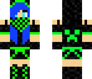 ninja blue creeper girl