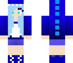 blue dino girl