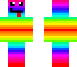 weird rainbow skin