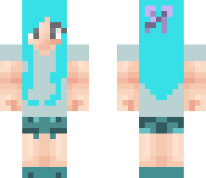 aqua glam casual girl